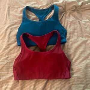 Women's Blue and Red Sports Bras